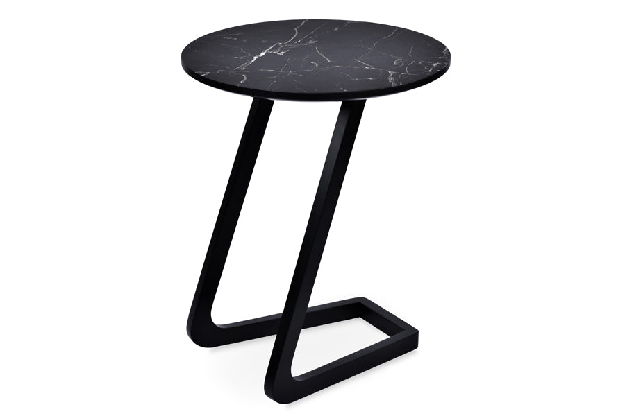 Leslie End Table by SohoConcept, showing angle view of end table.