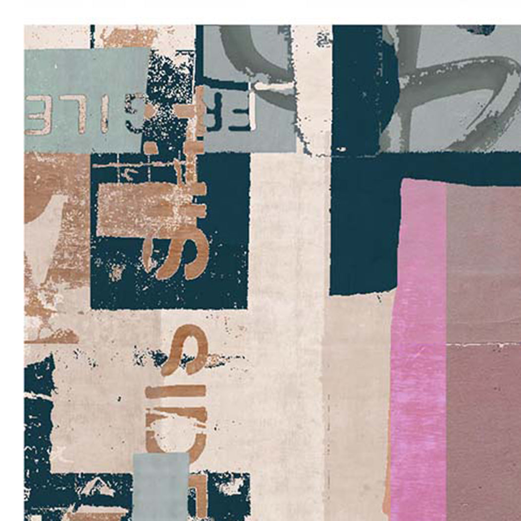 Levice LE200 Rug by Second Studio, showing closeup view of levice le200 rug by second studio in multicolors.