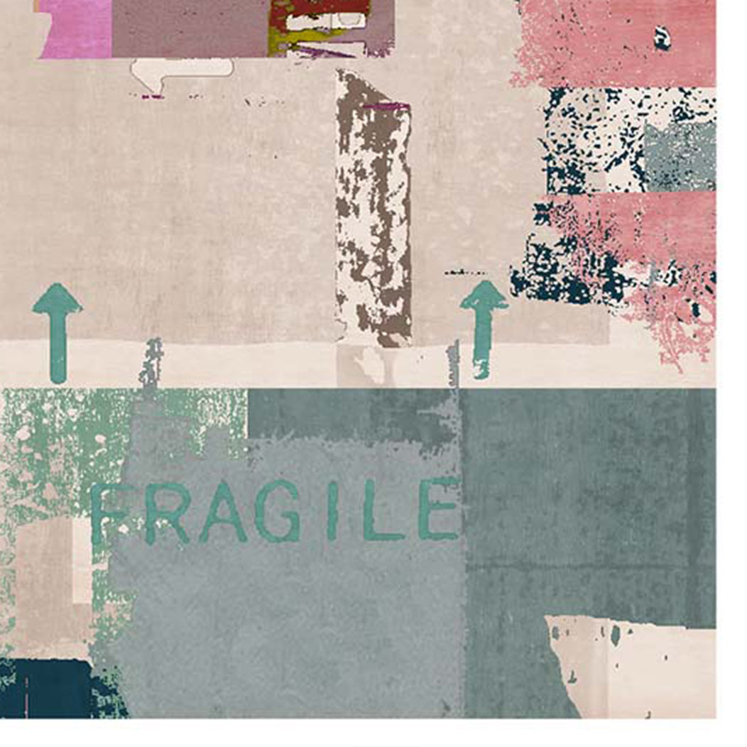 Levice LE200 Rug by Second Studio, showing closeup view of levice le200 rug by second studio in multicolors.