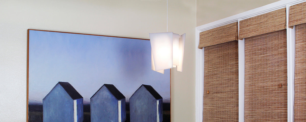 Levis L Pendant by Cerno, showing levis l pendant in live shot.