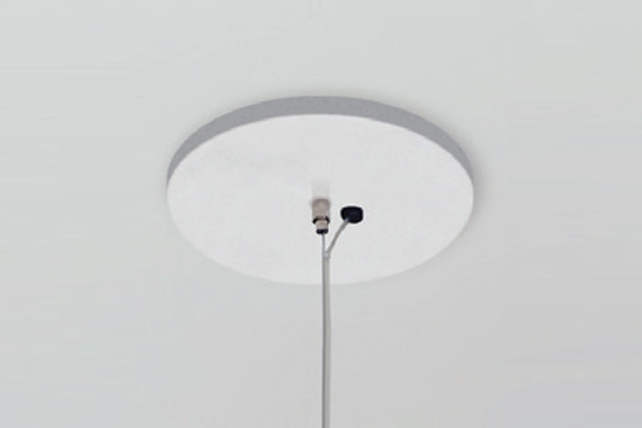 Levis L Pendant by Cerno, showing levis l pendant E26 base canopy.