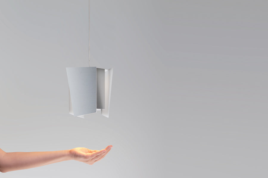 Levis L Pendant by Cerno, showing levis l pendant in live shot.