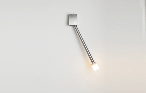 Libri LED Reading Sconce by Cerno - Right, Brushed Aluminum.