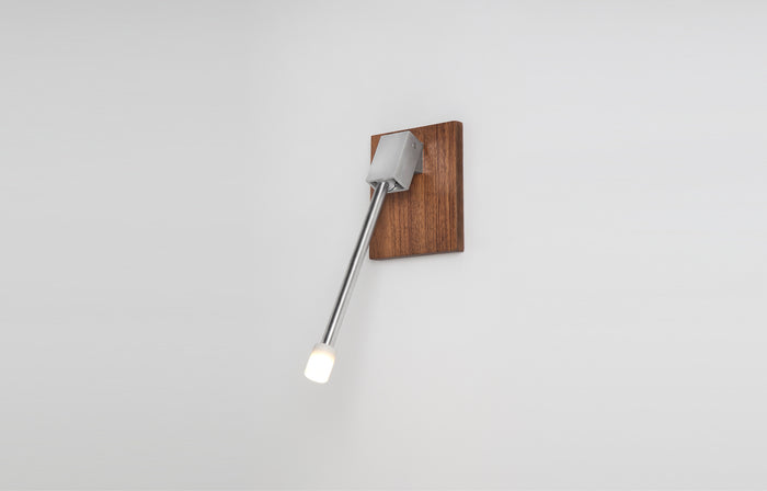 Libri Wall Mounting Kit by Cerno - Left, Walnut Wood.