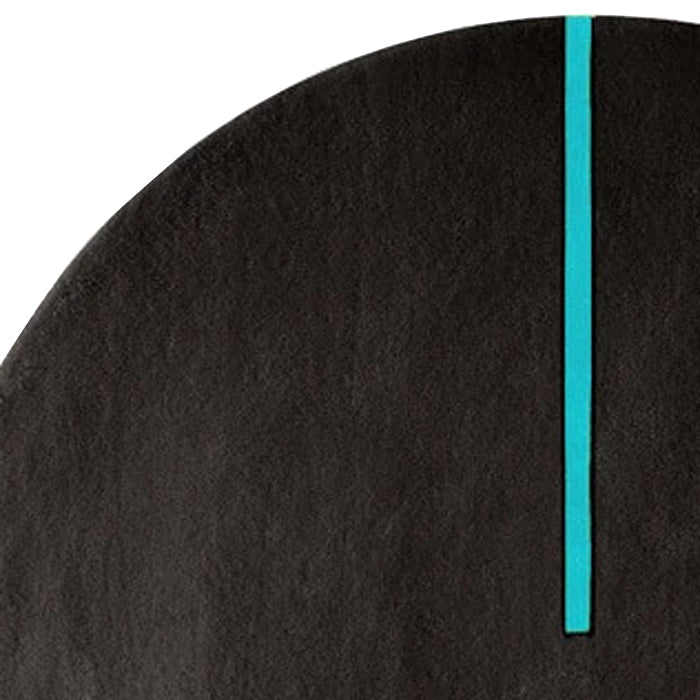 Lightsonic LC101 Rug by Second Studio, showing closeup view of lightsonic lc101 rug by second studio in black and blue atoll.