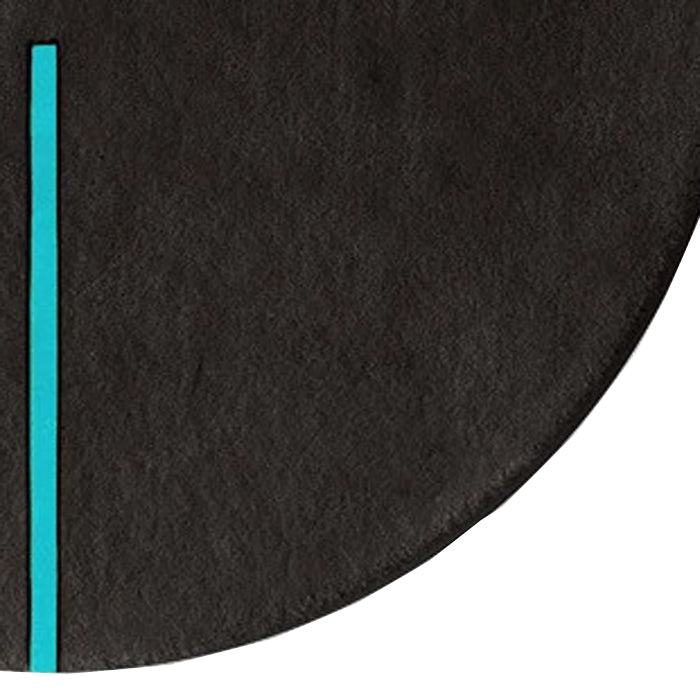 Lightsonic LC101 Rug by Second Studio, showing closeup view of lightsonic lc101 rug by second studio in black and blue atoll.