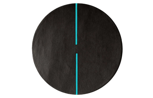 Lightsonic LC101 Rug by Second Studio - Black and Blue Atoll.