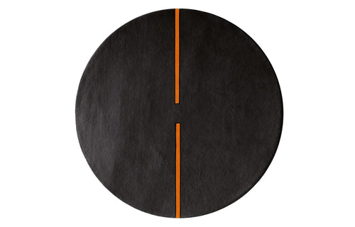 Lightsonic LC102 Rug by Second Studio - Black and Rusty Orange.