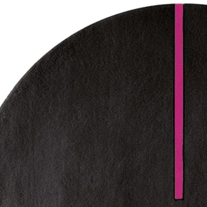 Lightsonic LC103 Rug by Second Studio, showing closeup view of lightsonic lc103 rug by second studio in black and lilac rose.