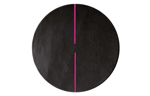 Lightsonic LC103 Rug by Second Studio - Black and Lilac Rose.