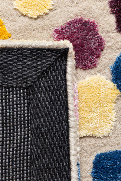 Dotted 246.001.990 Hand Tufted Rug by Ligne Pure, showing detail view of dotted 246.001.990 hand tufted.