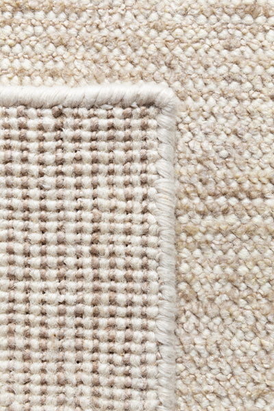 Oat Hand Woven Rug by Ligne Pure, showing detail view of oat hand woven rug.