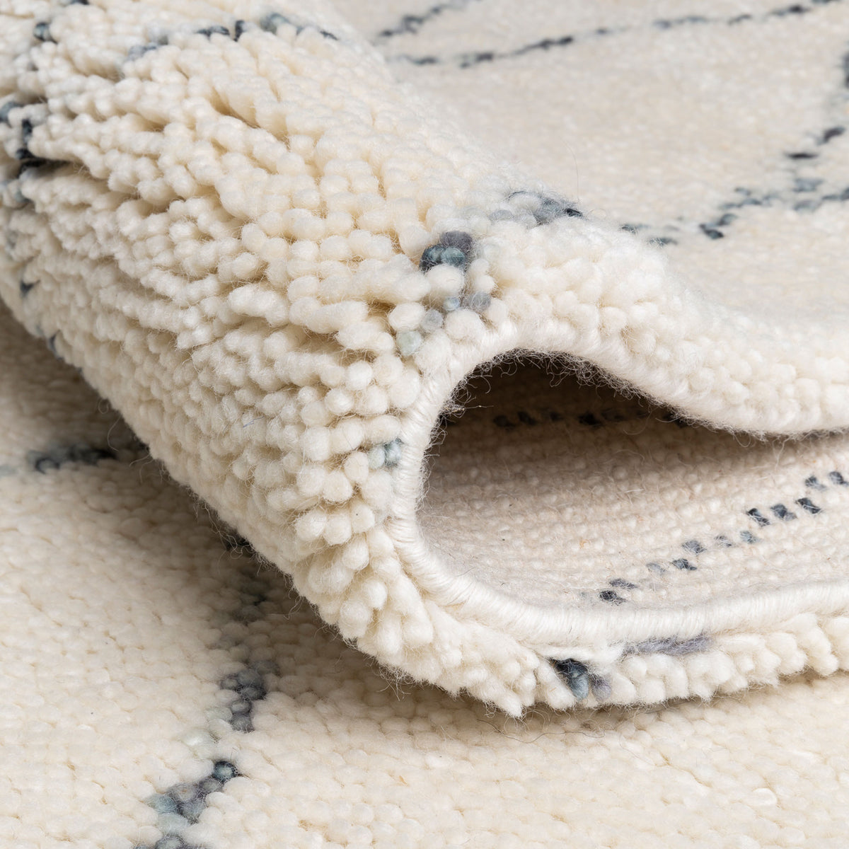 Prime 245.001.100 Hand Knotted Rug by Ligne Pure, showing detail view of prime 245.001.100 hand knotted rug.