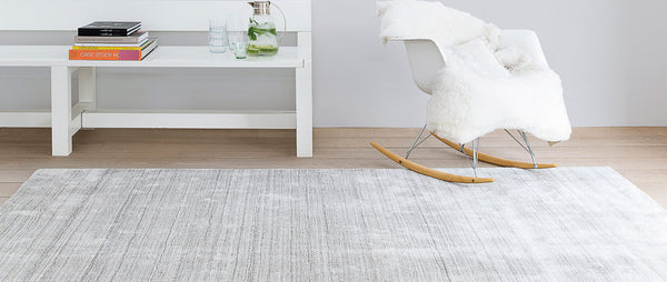 Ripple Hand Woven Rug by Ligne Pure, showing ripple hand woven rug in live shot.