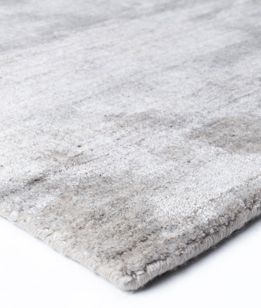 Ripple Hand Woven Rug by Ligne Pure, showing detail view of ripple hand woven rug.