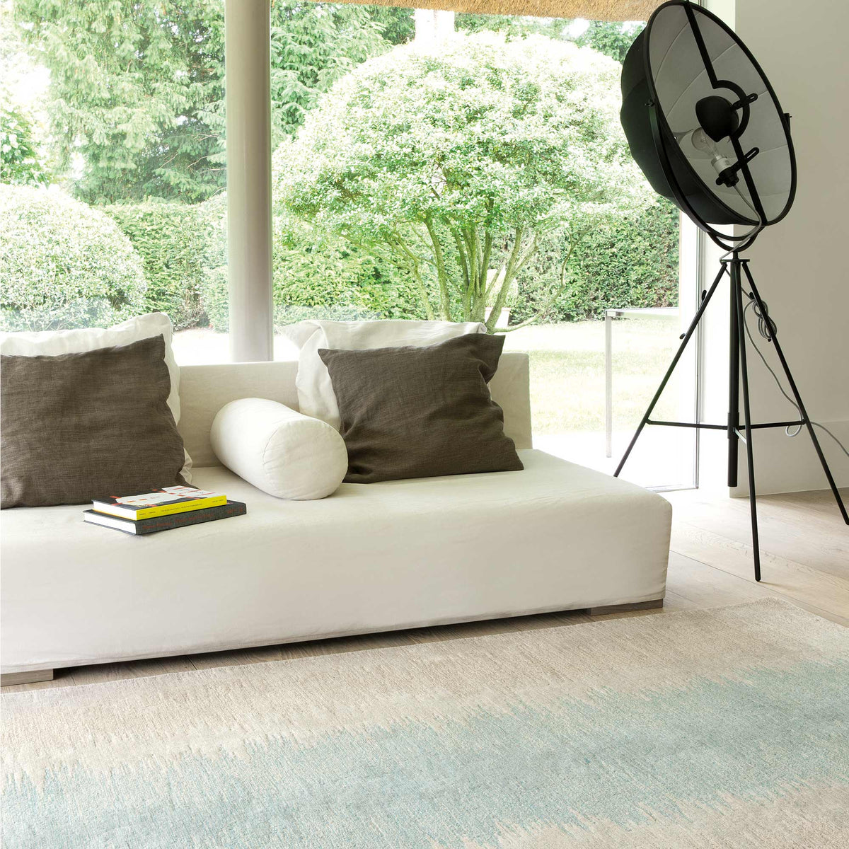 Static 204.001.500 Hand Tufted Rug by Ligne Pure, showing static 204.001.500 hand tufted rug in live shot.