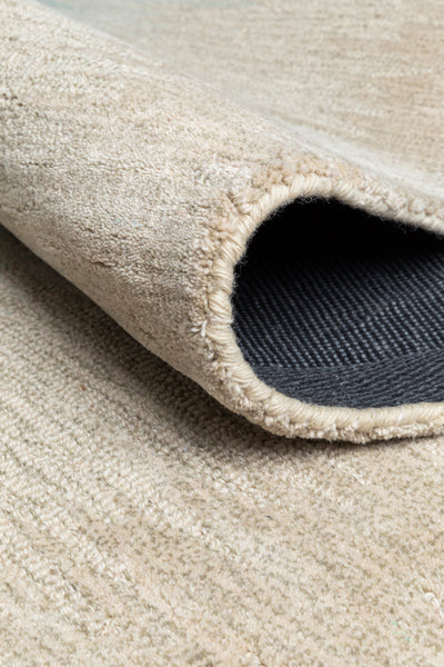 Static 204.001.500 Hand Tufted Rug by Ligne Pure, showing detail view of static 204.001.500 hand tufted rug.