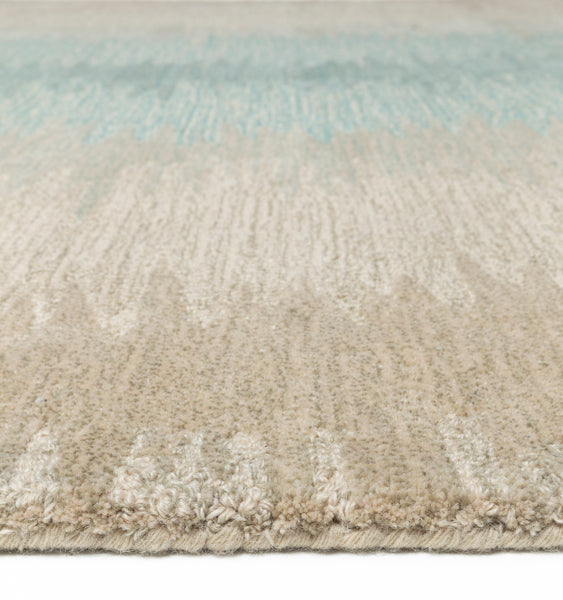 Static 204.001.500 Hand Tufted Rug by Ligne Pure, showing detail view of static 204.001.500 hand tufted rug.