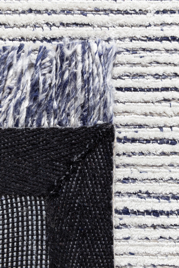 Torrent 247.001.500 Hand Woven Rug by Ligne Pure, showing detail view of torrent 247.001.500 hand woven rug.