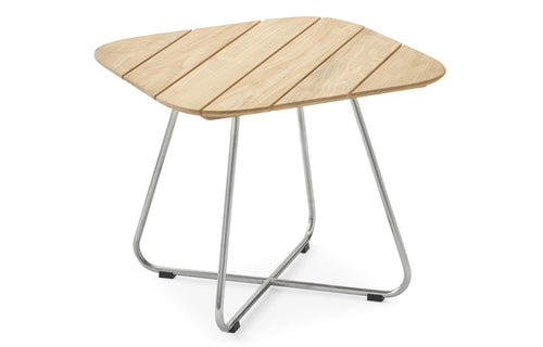 Lilium Teak Lounge Table by Skagerak - Teak/Stainless Steel.