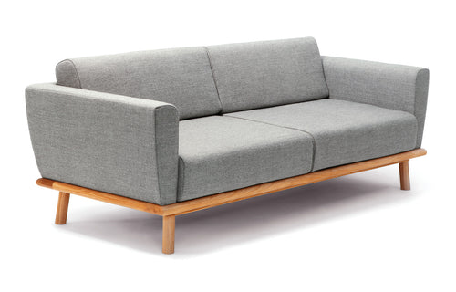 Linea Sofa by Nikari - Oak Wood, Fabric 3: Molly By Kvadrat.