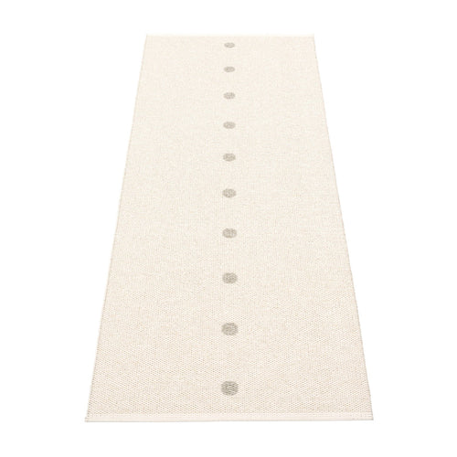 Peg Linen Runner Rug by Pappelina, showing back view of peg linen runner rug.