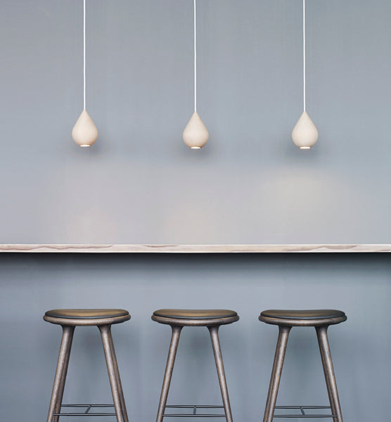 Liuku Pendant by Mater, showing liuku pendants in live shot.