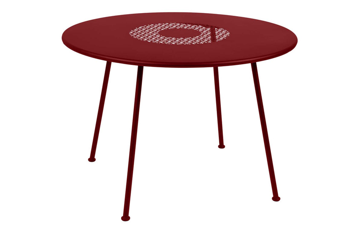 Lorette Round Table by Fermob - Poppy Red.