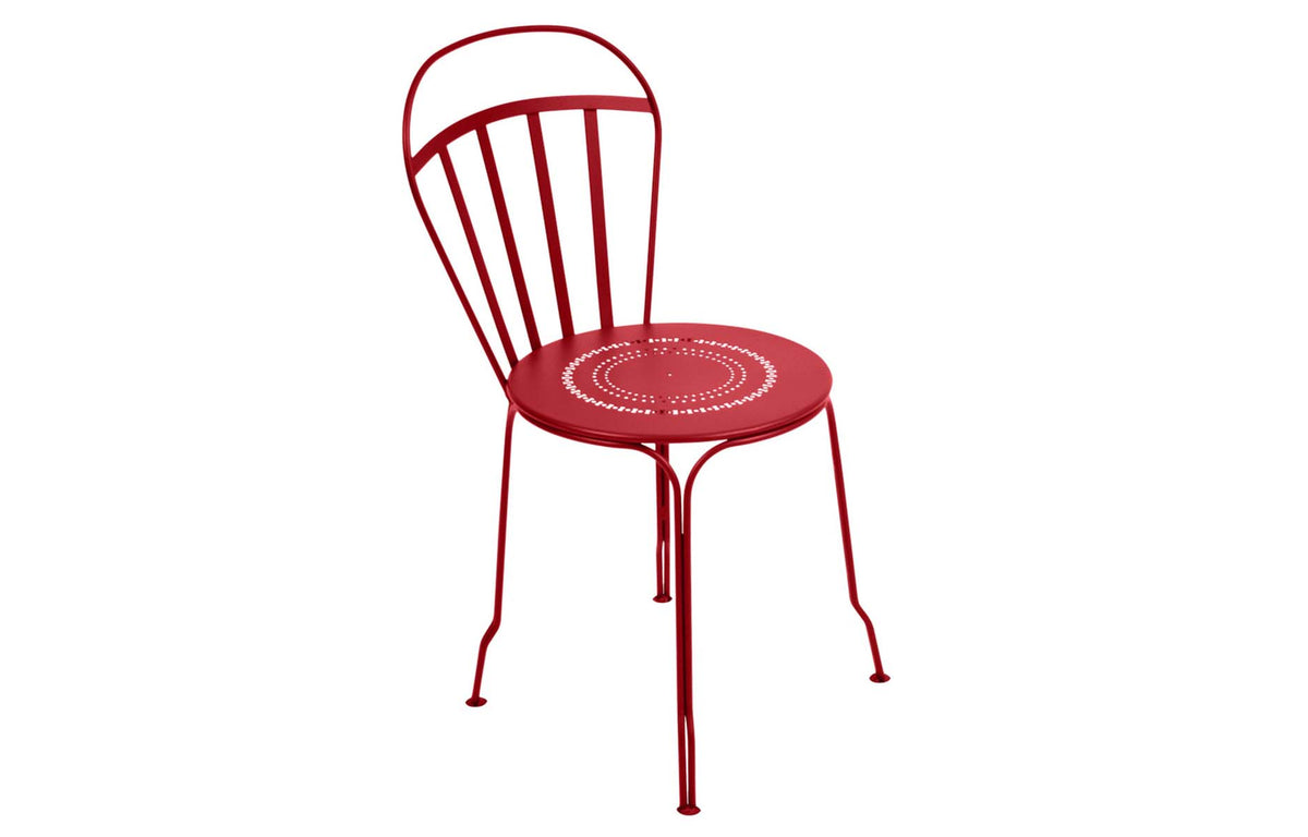 Louvre Side Chair by Fermob - Poppy Red.