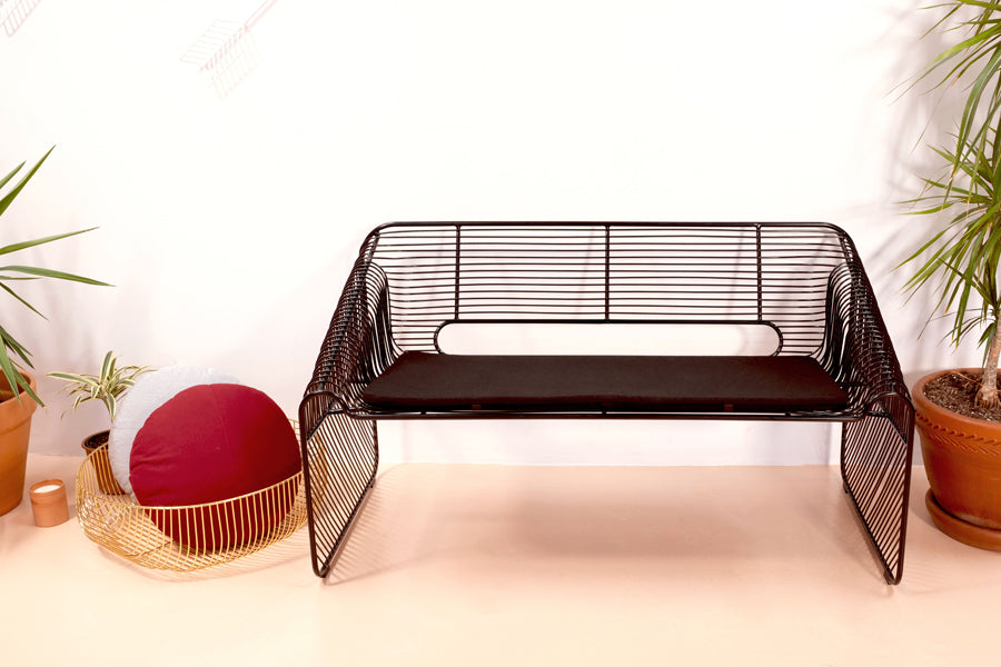 Love Seat by Bend, showing love seat in live shot.