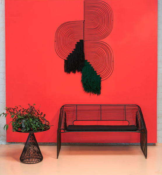 Love Seat by Bend, showing love seat in live shot.