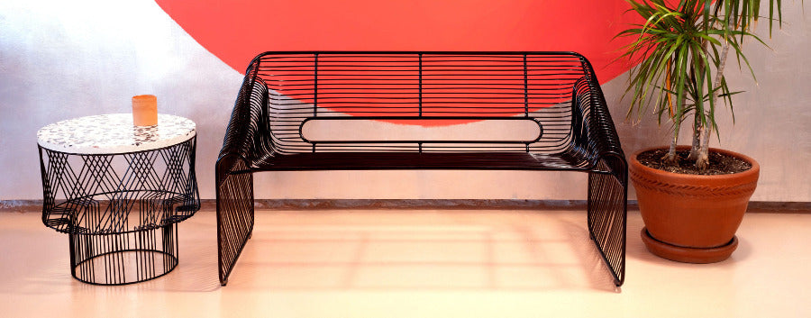 Love Seat by Bend, showing love seat in live shot.