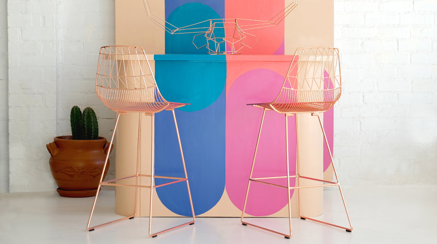 Lucy Bar Stool by Bend, showing lucy bar stools in live shot.