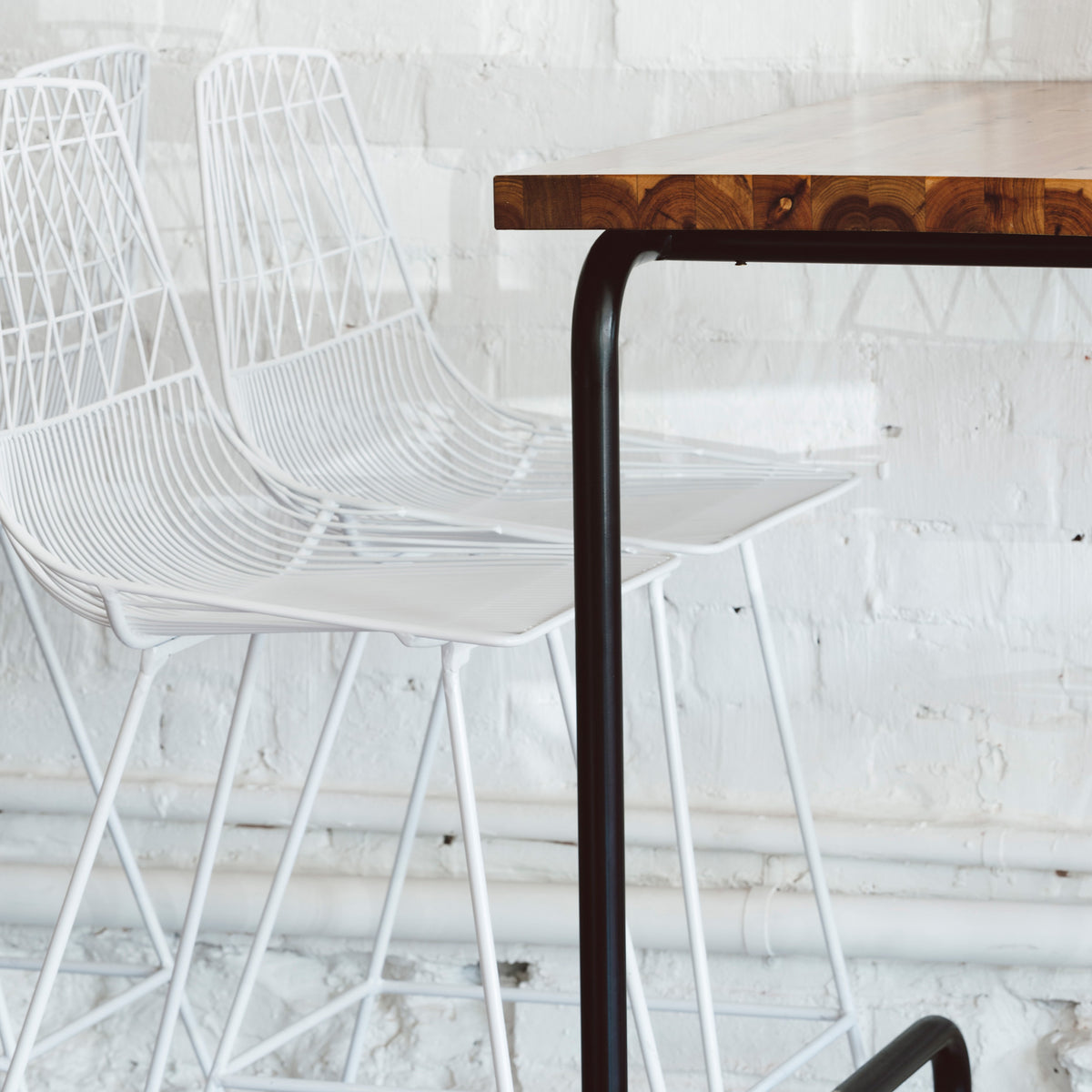 Lucy Counter Stool by Bend, showing lucy counter stools in live shot.