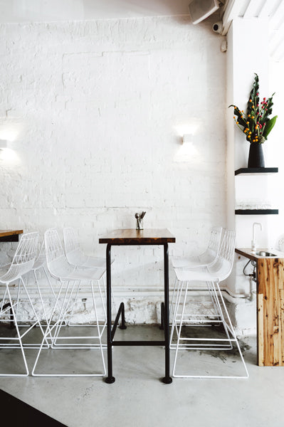 Lucy Counter Stool by Bend, showing lucy counter stools in live shot.