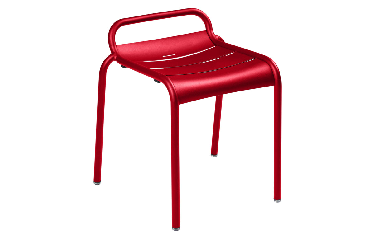 Luxembourg Stool by Fermob - Poppy Red.