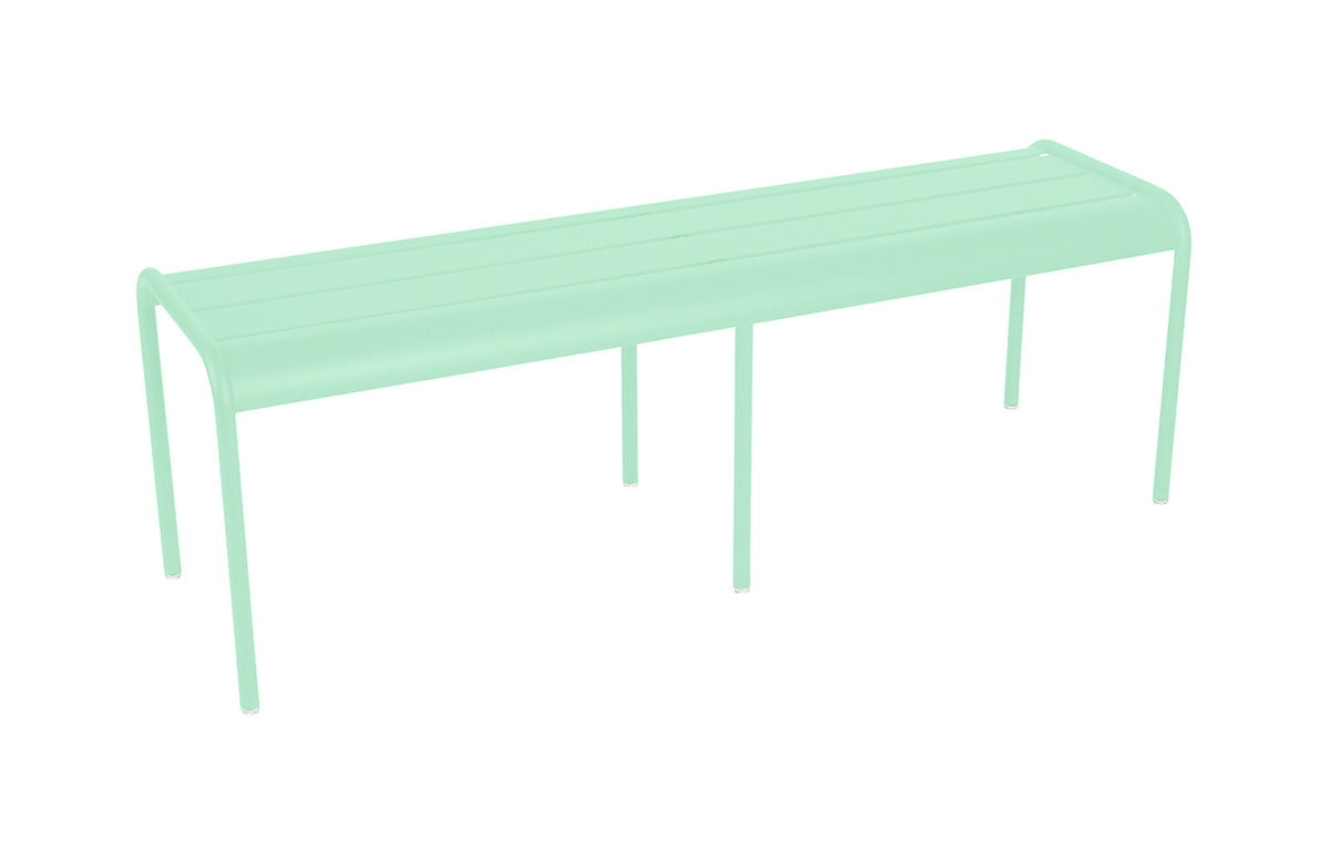 Luxembourg 3 Seater Bench w/o Back by Fermob - Opaline Green (matte textured)