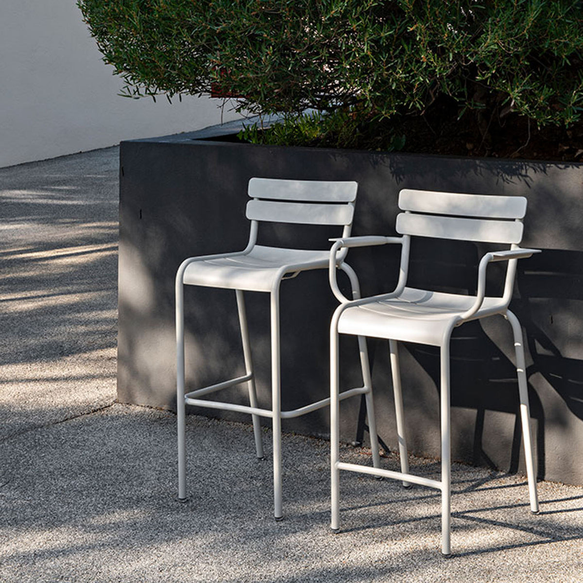 Luxembourg High Armchair by Fermob, showing luxembourg high armchair in live shot.