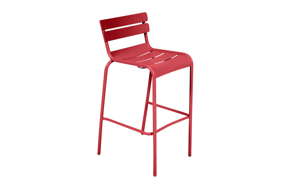 Luxembourg High Chair by Fermob - Poppy (smooth metal)