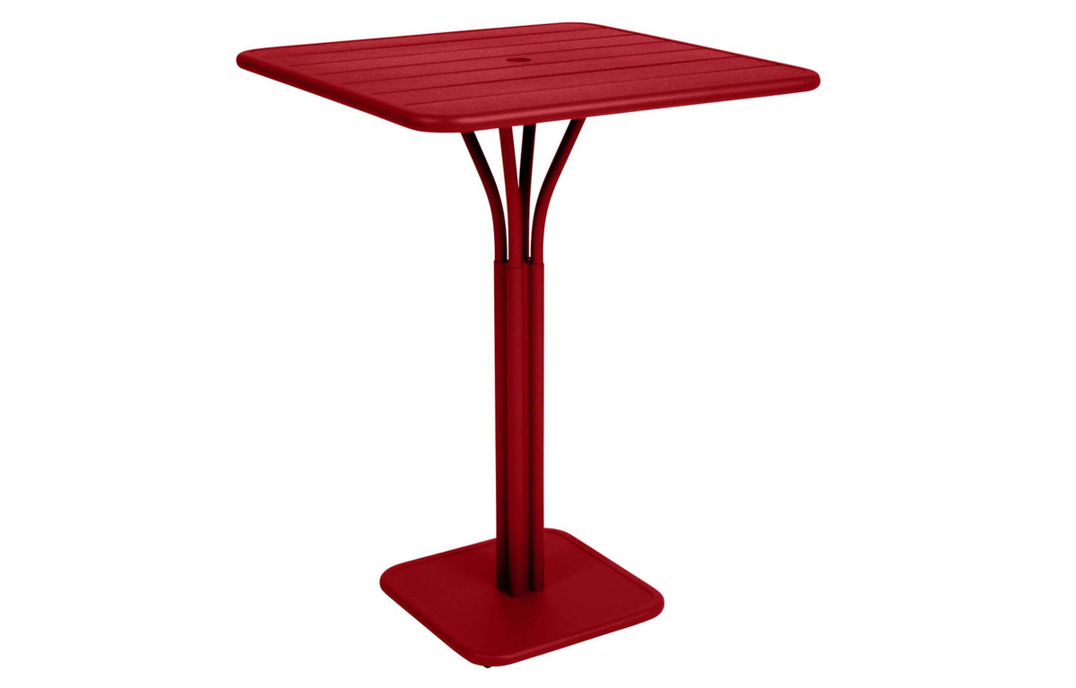 Luxembourg High Pedestal Table by Fermob - Poppy Red.