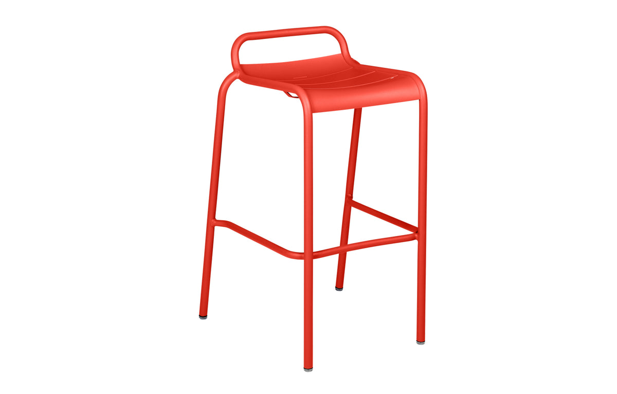 Luxembourg High Stool with Low Back by Fermob - Capucine