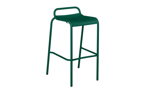 Luxembourg High Stool with Low Back by Fermob - Cedar Green.