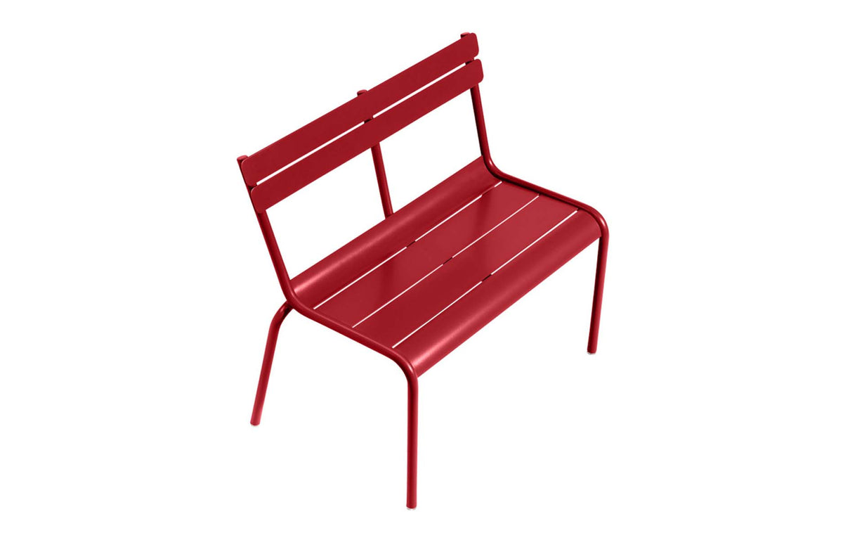 Luxembourg Kid Bench by Fermob - Poppy Red.