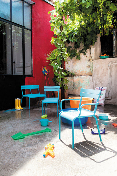 Luxembourg Kid Chair by Fermob, showing kid chair in the live shot.