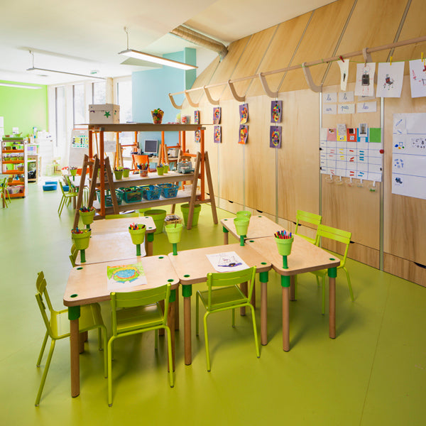Luxembourg Kid Chair by Fermob, showing live shoot of the kid chair.