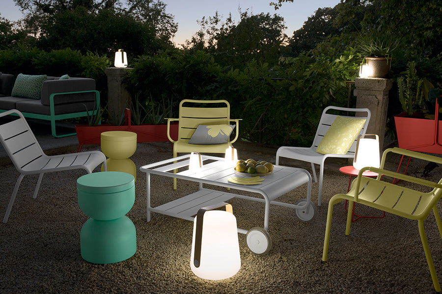 Luxembourg Lounge Chair by Fermob, showing luxembourg lounge chair in the live shot.