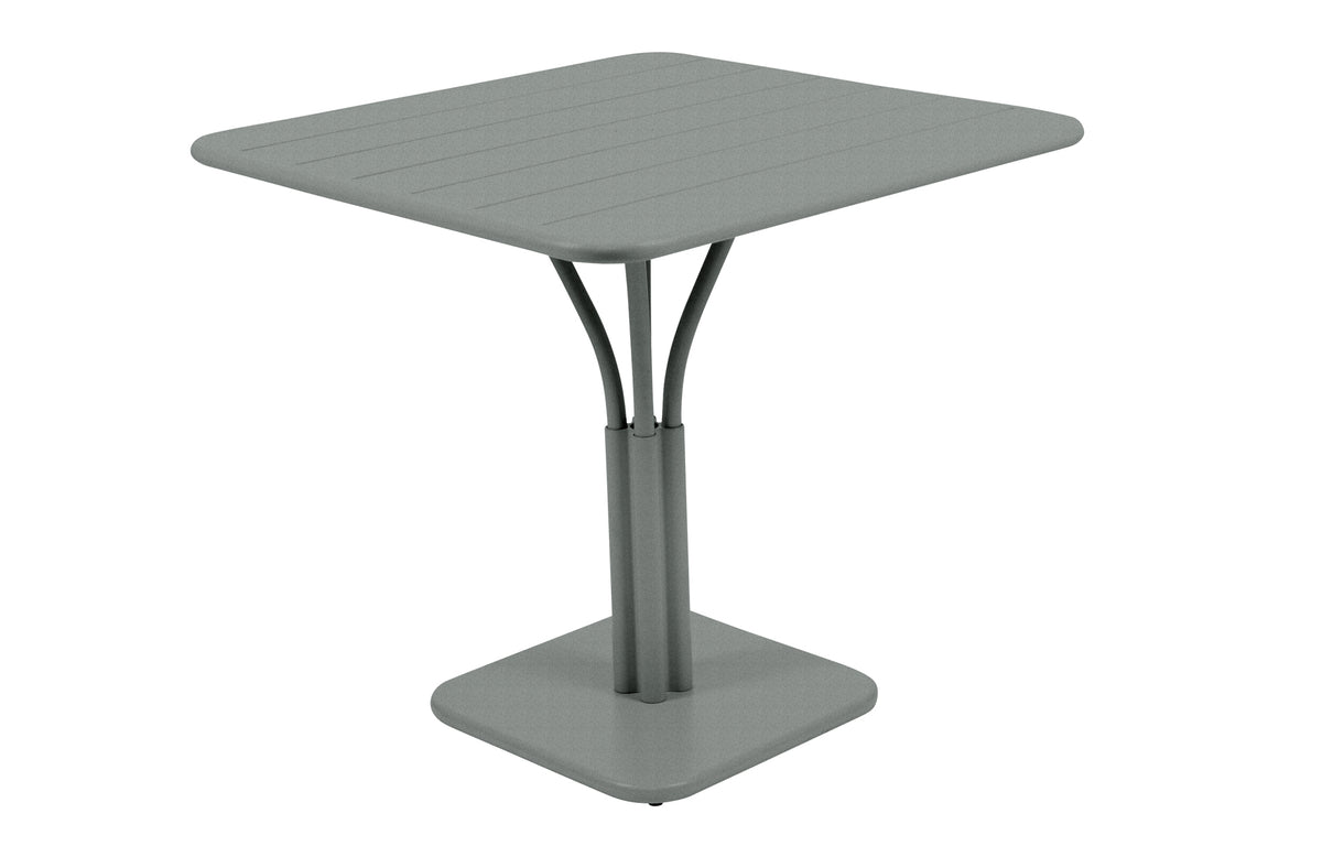 Luxembourg Pedestal Tables by Fermob - Lapilli Grey.