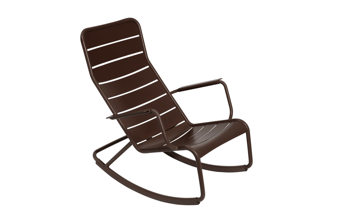 Luxembourg Rocking Chair by Fermob - Russet (speckled matte textured)