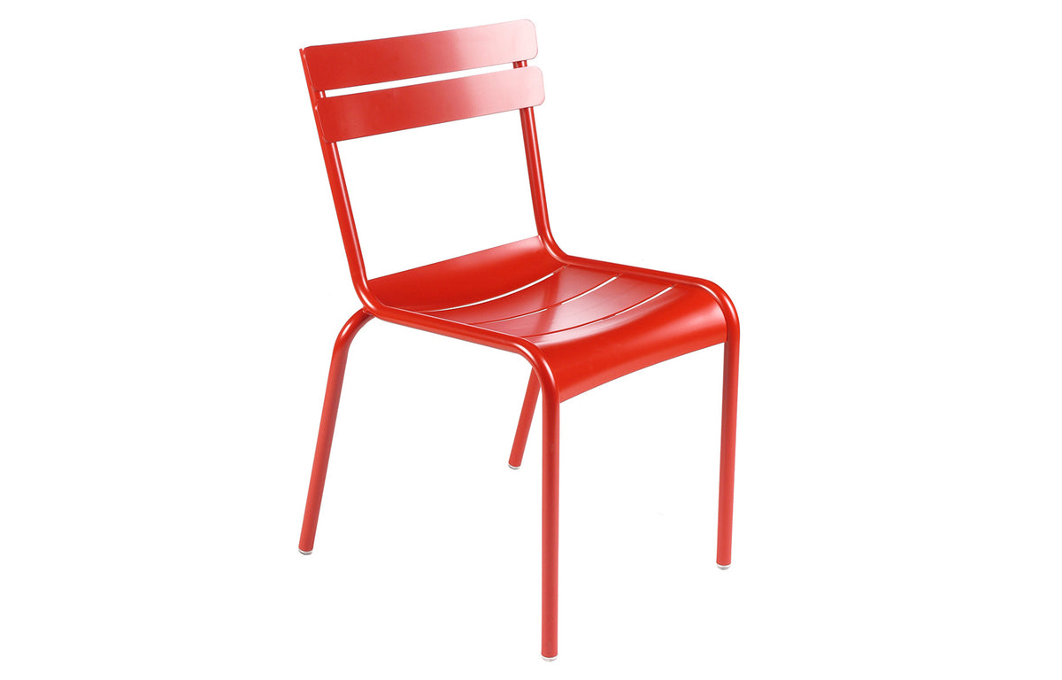 Luxembourg Stacking Side Chair by Fermob - Poppy (smooth metal)