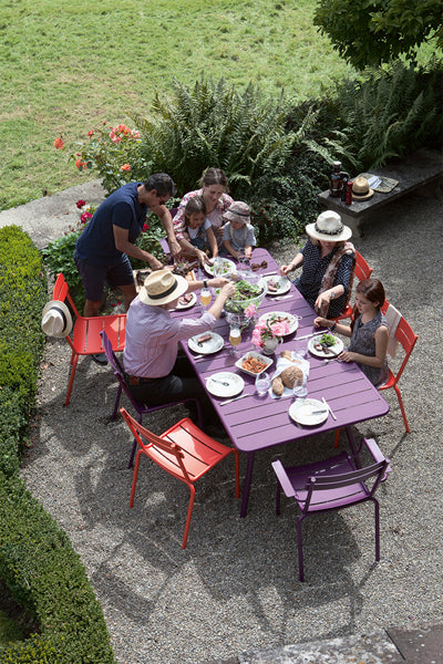 Luxembourg Rectangular Table by Fermob, showing top view of the table.